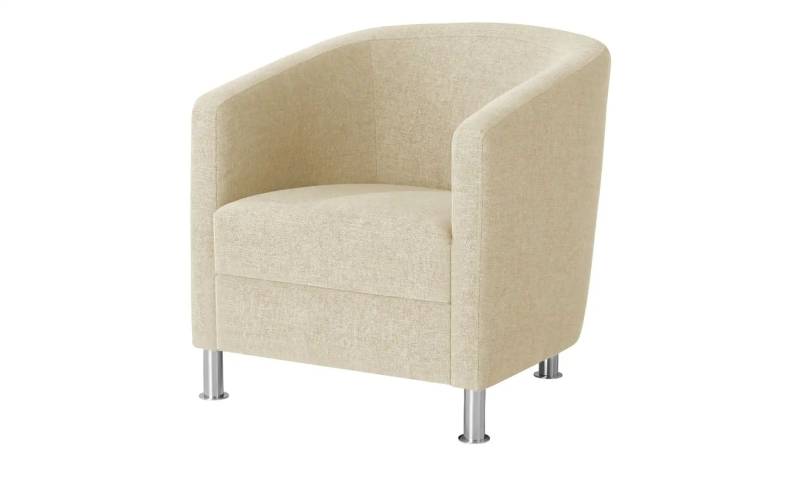 Sessel aus Flachgewebe  ¦ beige ¦ Maße (cm): B: 69 H: 75 T: 76.0 Polstermöbel > Sessel > Cocktailsessel - Möbel Kraft