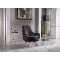 Sessel drehbar 360° SINGAPUR  Microfaser soft schwarz