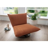 Sessel drehbar CREMONA Feincord cognac