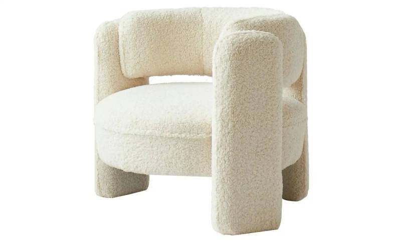 Sessel   ¦ weiß ¦ Maße (cm): B: 85 H: 71 Polstermöbel > Sessel > Polstersessel - Möbel Kraft