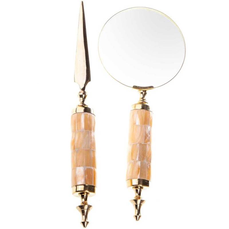 Set Leselupe Handlupe Vergrößerungsglas & Brieföffner #85075