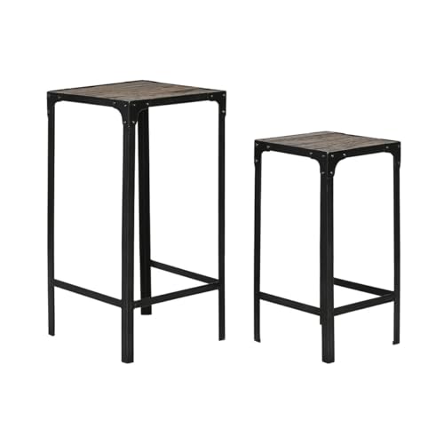 Home ESPRIT Set mit 2 Tischen Naturschwarz, 38 x 38 x 75 cm, Marke EAN: 8424002165673 Home ESPRIT Set mit 2 Tischen Naturschwarz, 38 x 38 x 75 cm, Marke EAN: 8424002165673 von Home ESPRIT