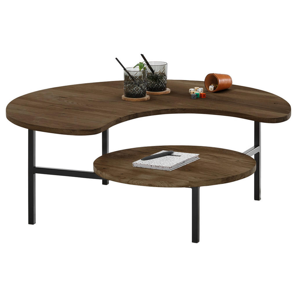 SetOne by Musterring COUCHTISCH Schwarz, Eiche dunkel