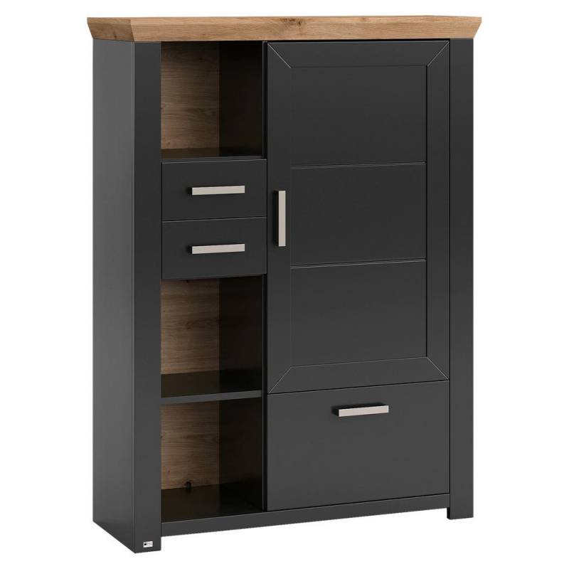 SetOne by Musterring HIGHBOARD Eiche Artisan, Graphit