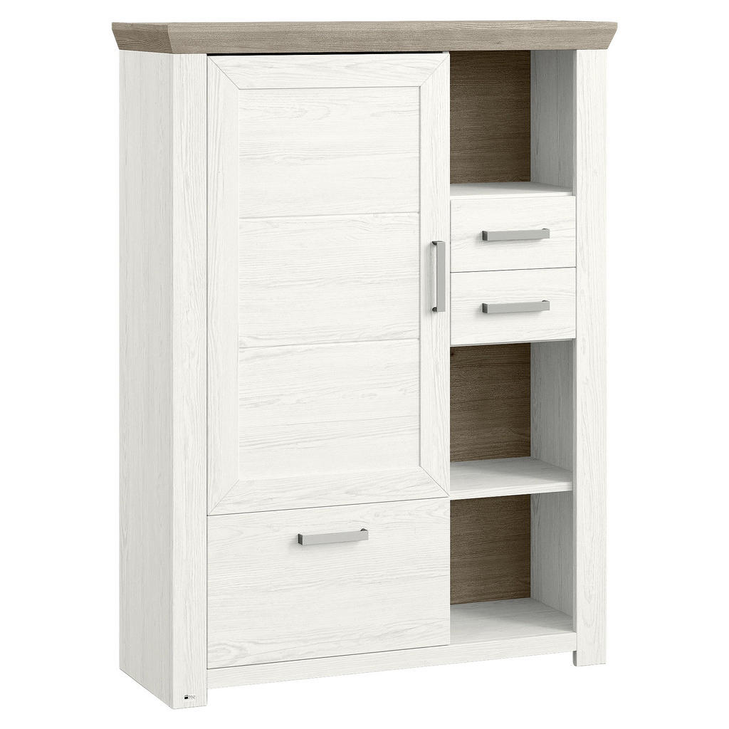 SetOne by Musterring HIGHBOARD Weiß, Eiche