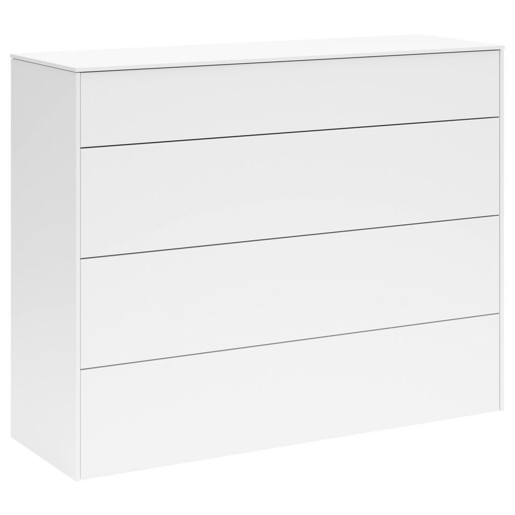 SetOne by Musterring Sideboard Riverside, Weiß, Holzwerkstoff, 4 Schubladen, 121x97x42 cm, DIN EN ISO 9001, Typenauswahl, Beimöbel erhältlich, stehend, Wohnzimmer, Kommoden & Sideboards, Sideboards von SetOne by Musterring