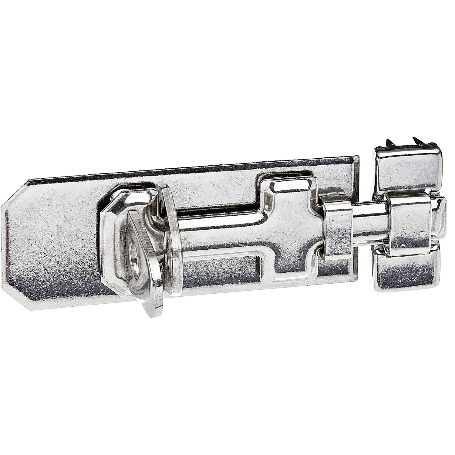Sicherheits-Schlossriegel Edelstahl mit Schlaufe 100 mm x 40 mm von -