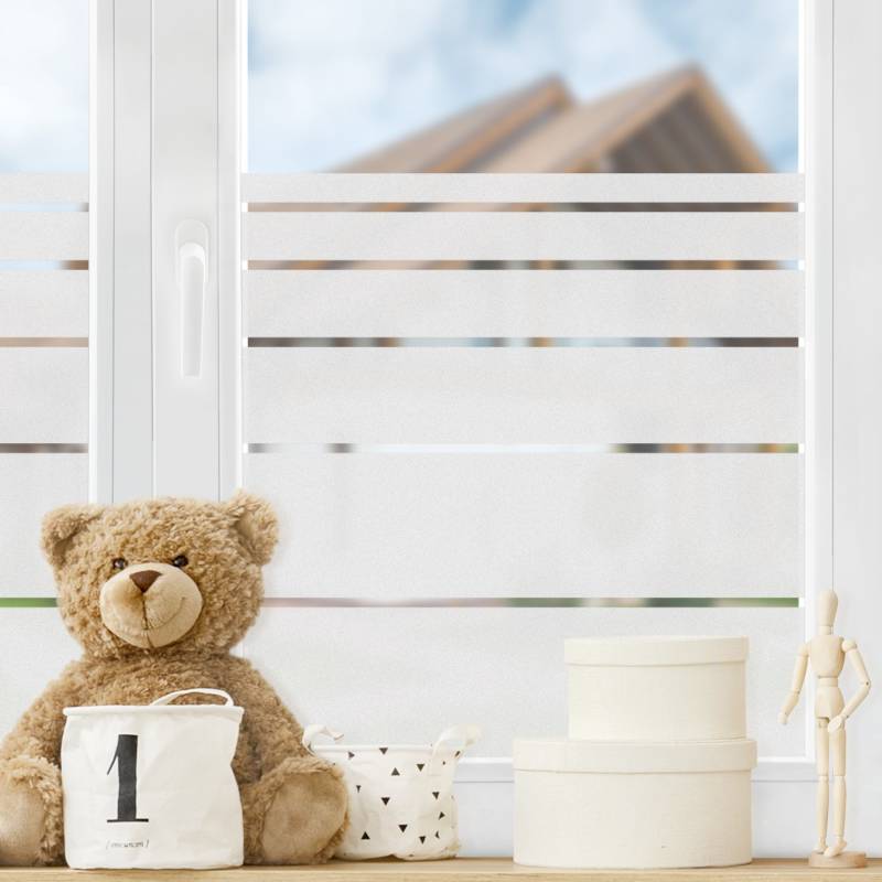 Fensterfolie Sichtschutz Streifen Muster IV