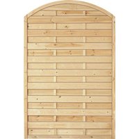 Sichtschutzzaun Holz Bogen Kiefer/Fichte 120 x 180/160 cm (Serie Baltrum) von woodstore24