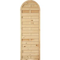 Sichtschutzzaun Holz Bogen Kiefer/Fichte 60 x 180/150 cm (Serie Baltrum) von woodstore24