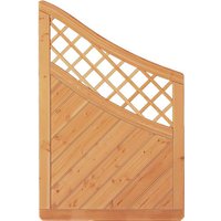 Sichtschutzzaun Holz Douglasie Bogen 90 x 140/90 cm (Serie: Doben) von woodstore24