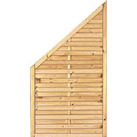 Sichtschutzzaun Holz Kiefer/Fichte 100 x 180/90 cm (Serie Föhr) von woodstore24