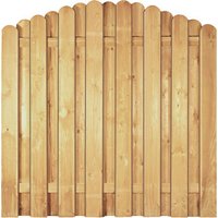 Sichtschutzzaun Holz Kiefer/Fichte Bogen 180 x 180/160 cm (Serie Eversten) von woodstore24