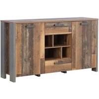 Sideboard 2-trg CLIF von Forte Old-Wood Vintage / Beton