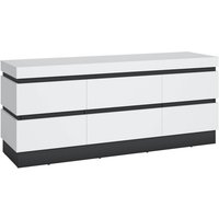 Sideboard CAMPANIA CORK101 von Wojcik Alpinweiß Anthrazit