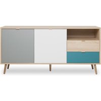Sideboard CUBA 51 von Finori Sonoma Eiche / Tricolor