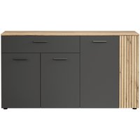 Sideboard Esteban anthrazit Eiche Nachbildung B/H/T: ca. 150x83x42 cm von XXXL