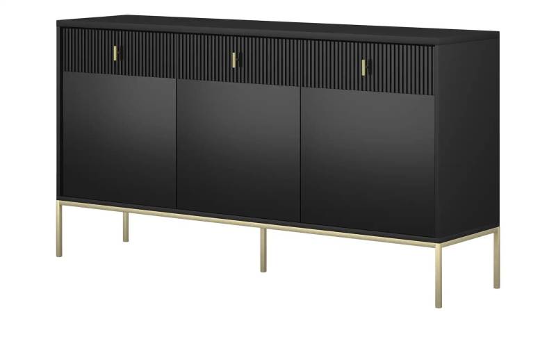 Sideboard  Maglione ¦ schwarz ¦ Maße (cm): B: 154 H: 83 T: 39.0 Kommoden & Sideboards > Sideboards - Höffner