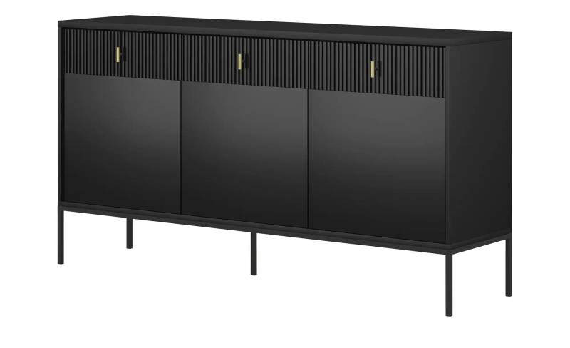Sideboard  Maglione ¦ schwarz ¦ Maße (cm): B: 154 H: 83 T: 39.0 Kommoden & Sideboards > Sideboards - Höffner