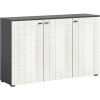 Sideboard Monte anthrazit weiß Hochglanz B/H/T: ca. 138x86x37 cm von XXXL