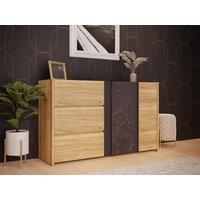 Sideboard WHAKATANE von Forte  Eiche / Marmor