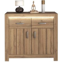 Sideboard inkl. LED Beleuchtung VILLAGE von Forestdream Eiche Dunkel