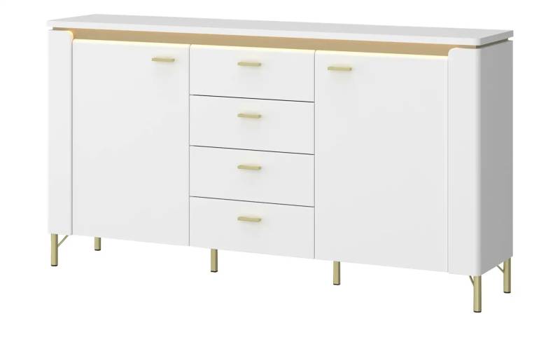 Sideboard mit Softclose Losini ¦ weiß ¦ Maße (cm): B: 155,3 H: 87,3 T: 40.0 Kommoden & Sideboards > Sideboards - Höffner