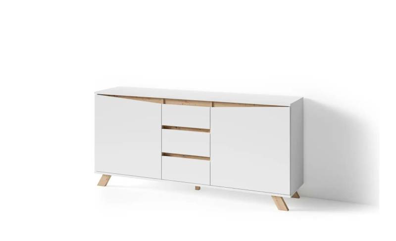 Sideboard   ¦ weiß ¦ Maße (cm): B: 160 H: 76 Kommoden & Sideboards > Sideboards - Möbel Kraft