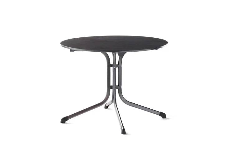 Sieger Klapptisch   ¦ schwarz ¦ Maße (cm): B: 100 H: 73  Ø: 100.0 Garten > Gartenmöbel > Gartentische - Möbel Kraft