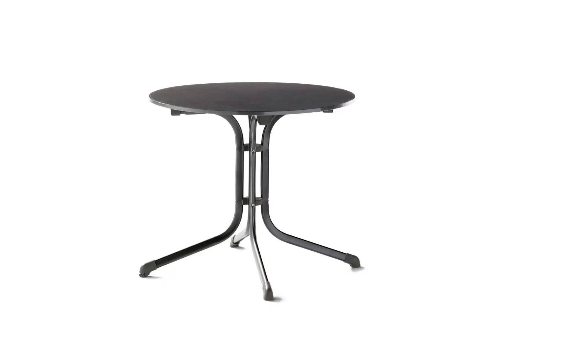 Sieger Klapptisch   ¦ schwarz ¦ Maße (cm): B: 85 H: 73  Ø: 85.0 Garten > Gartenmöbel > Gartentische - Möbel Kraft