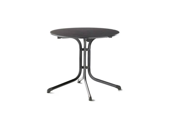 Sieger Klapptisch   ¦ schwarz ¦ Maße (cm): B: 85 H: 73  Ø: 85.0 Garten > Gartenmöbel > Gartentische - Möbel Kraft