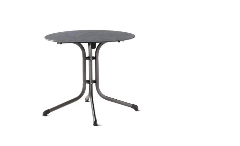 Sieger Klapptisch   ¦ schwarz ¦ Maße (cm): B: 85 H: 73  Ø: 85.0 Garten > Gartenmöbel > Gartentische - Möbel Kraft