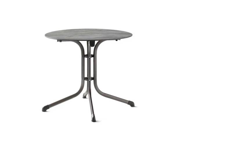 Sieger Klapptisch   ¦ schwarz ¦ Maße (cm): B: 85 H: 73  Ø: 85.0 Garten > Gartenmöbel > Gartentische - Möbel Kraft
