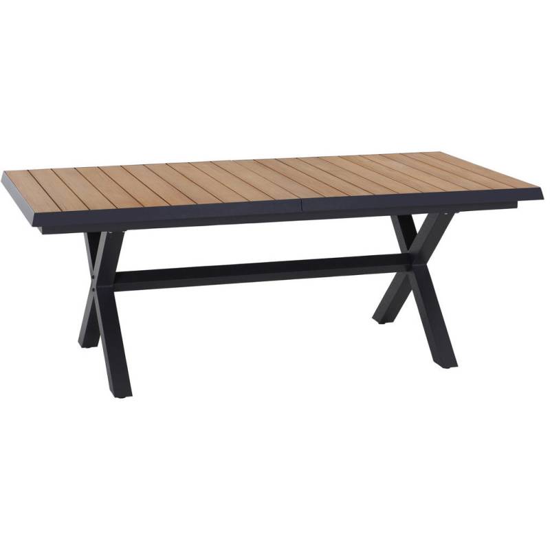 Siena Garden GARTENTISCH Anthrazit, Teak