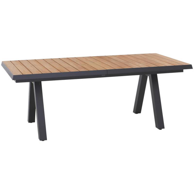 Siena Garden GARTENTISCH Anthrazit, Teak