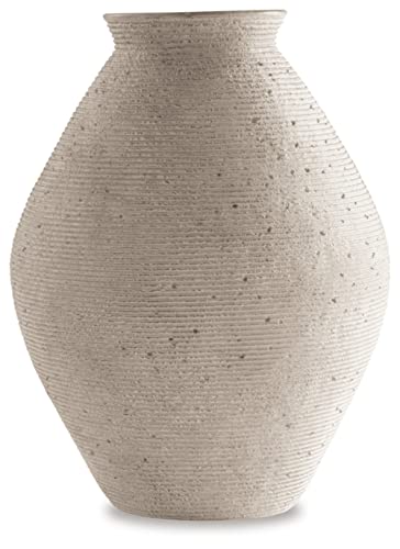 Signature Design by Ashley Hannela Moderne Vase aus Kunstharz, 43,2 cm, Antik-Hellbraun, Beige von Signature Design by Ashley