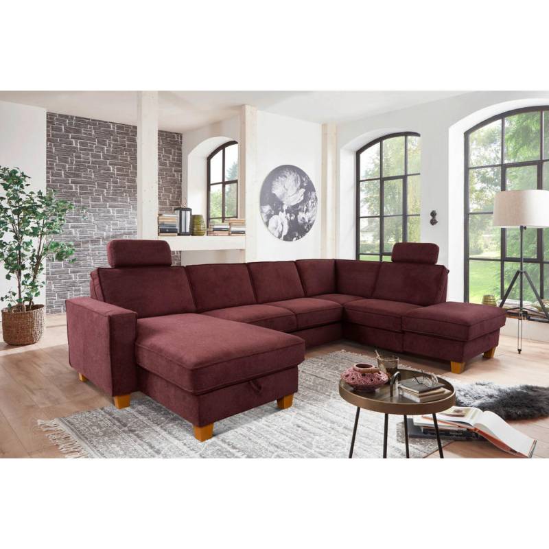 Sit & More WOHNLANDSCHAFT Dunkelrot