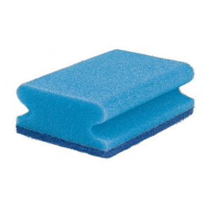Sito Putzschwamm Vlies, nicht kratzend, 7 x 15 x 4,5 cm, Optimaler Schwamm für die ideale Reinigung im Badezimmer, 1 Packung = 10 Schwämme, blau/blau