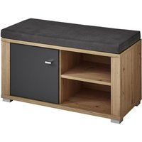 Sitzbank inkl. Sitzkissen 1-türig PABLO von Innostyle Artisan Eiche / Graphit