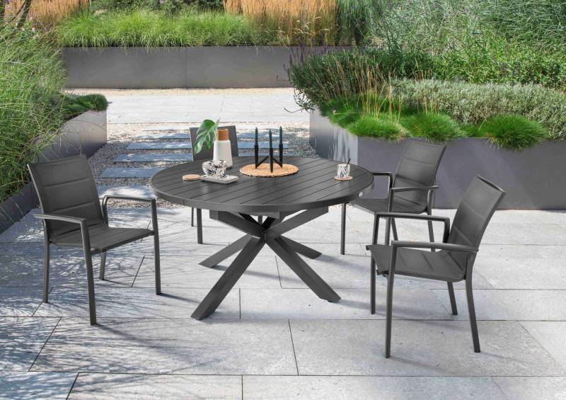 Sitzgruppe COSTA mit ausziehbarem Esstisch ARONA (4 Personen) 145 / 199