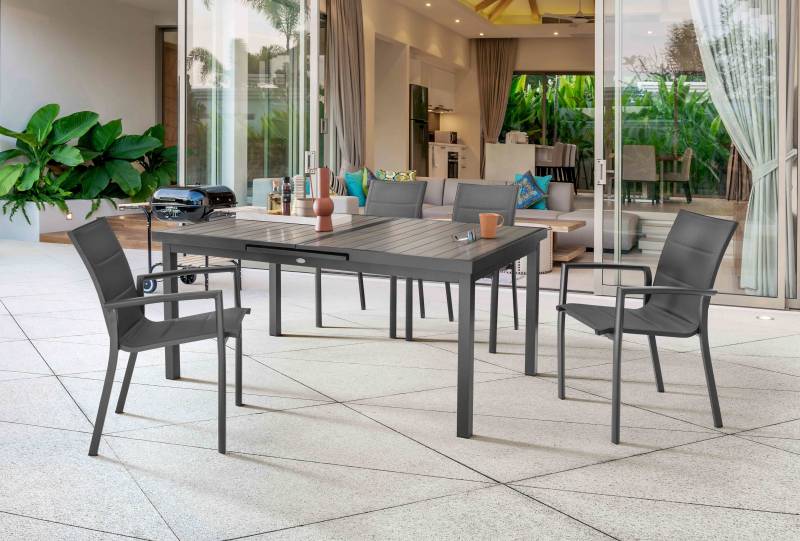 Sitzgruppe COSTA mit ausziehbarem Esstisch IMOLA (4 Personen)