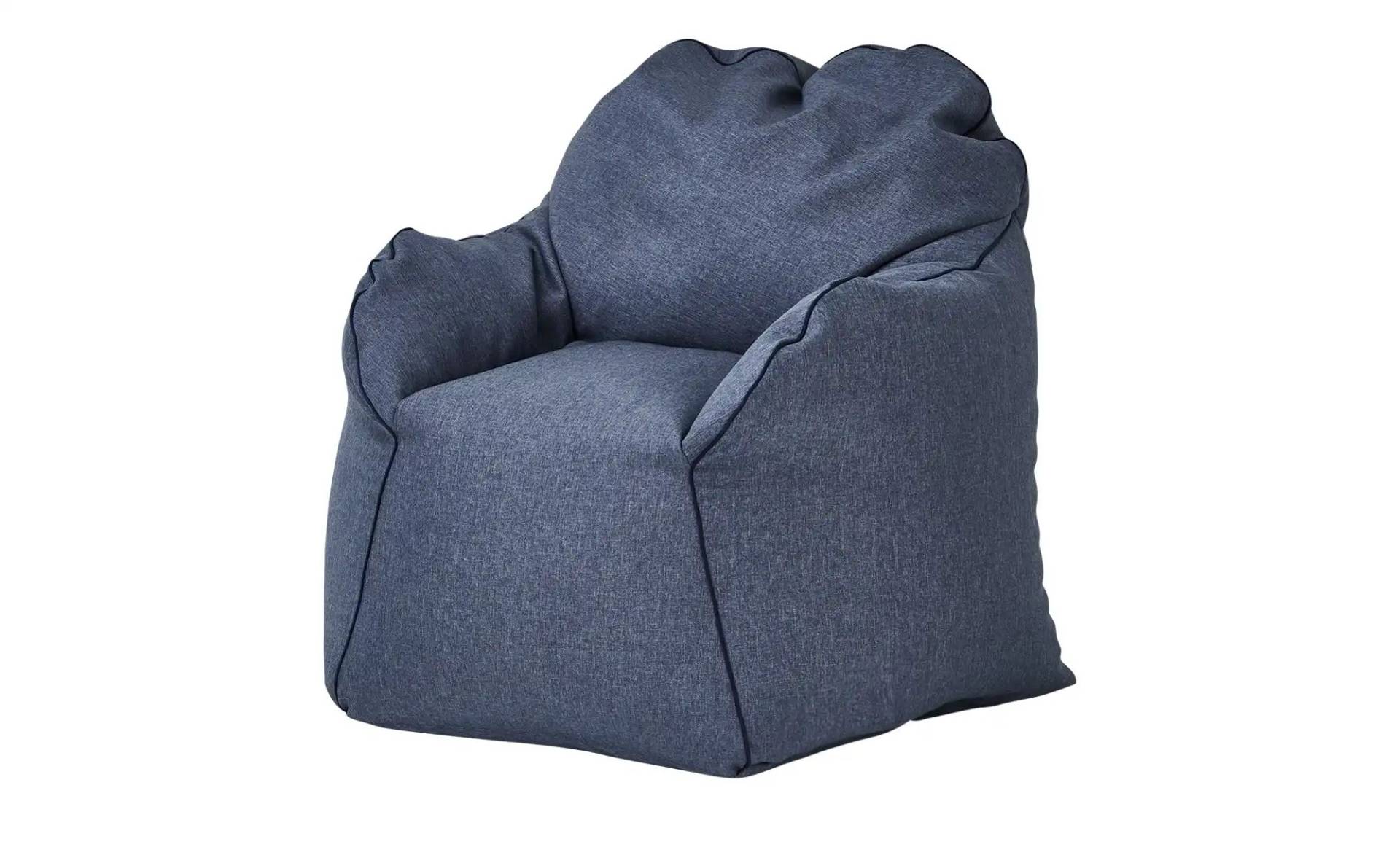 Sitzsack-Sessel   ¦ blau ¦ Maße (cm): B: 85 H: 70 T: 80.0 Polstermöbel > Hocker > Sitzsäcke - Möbel Kraft