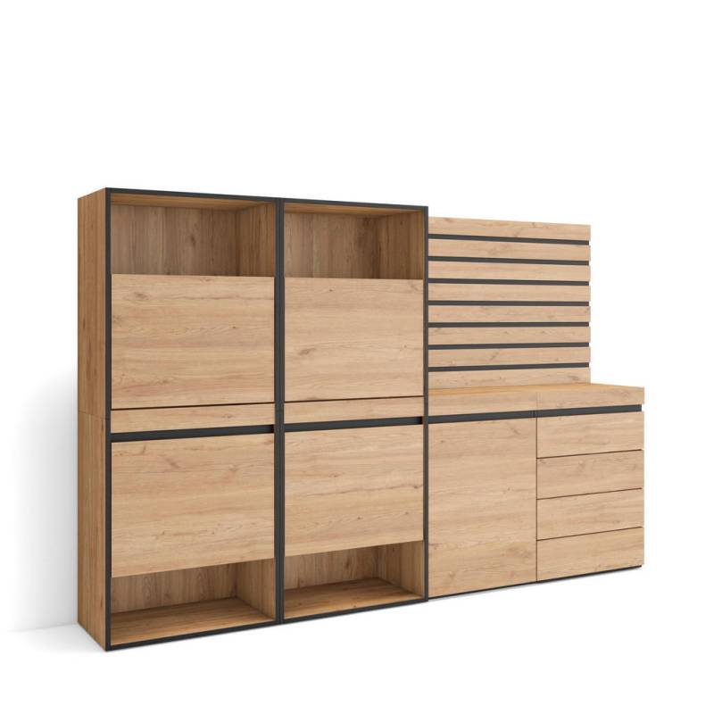 Skraut Home SCHUHSCHRANK Eiche
