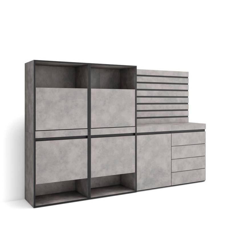 Skraut Home SCHUHSCHRANK Grau