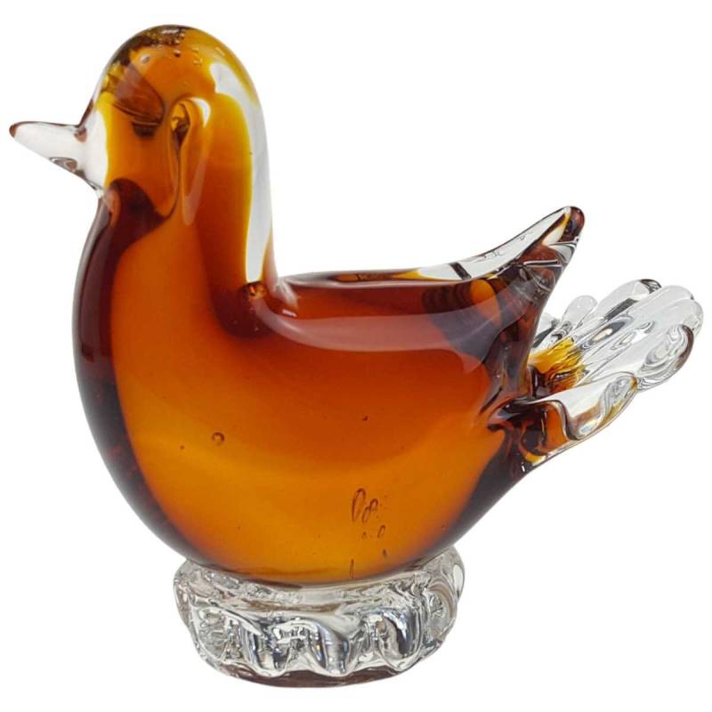Skulptur Figur Vogel Glas Murano-Stil #62887