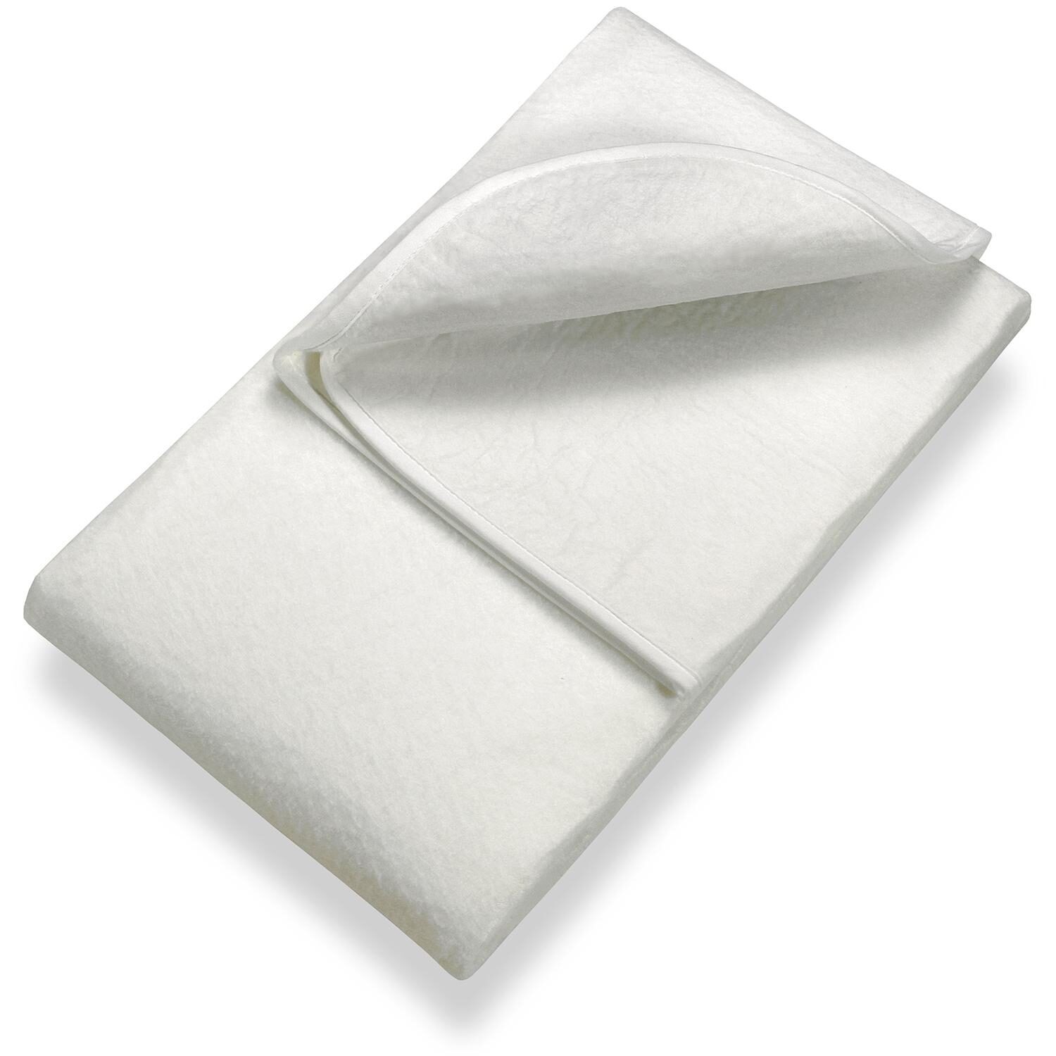 Sleezzz Basic Nadelfilz Matratzenunterlage 120 x 200 cm, Matratzenschoner zum Auflegen aufs Lattenrost, Weiß Sleezzz Basic Nadelfilz Matratzenunterlage 120 x 200 cm, Matratzenschoner zum Auflegen aufs Lattenrost, Weiß