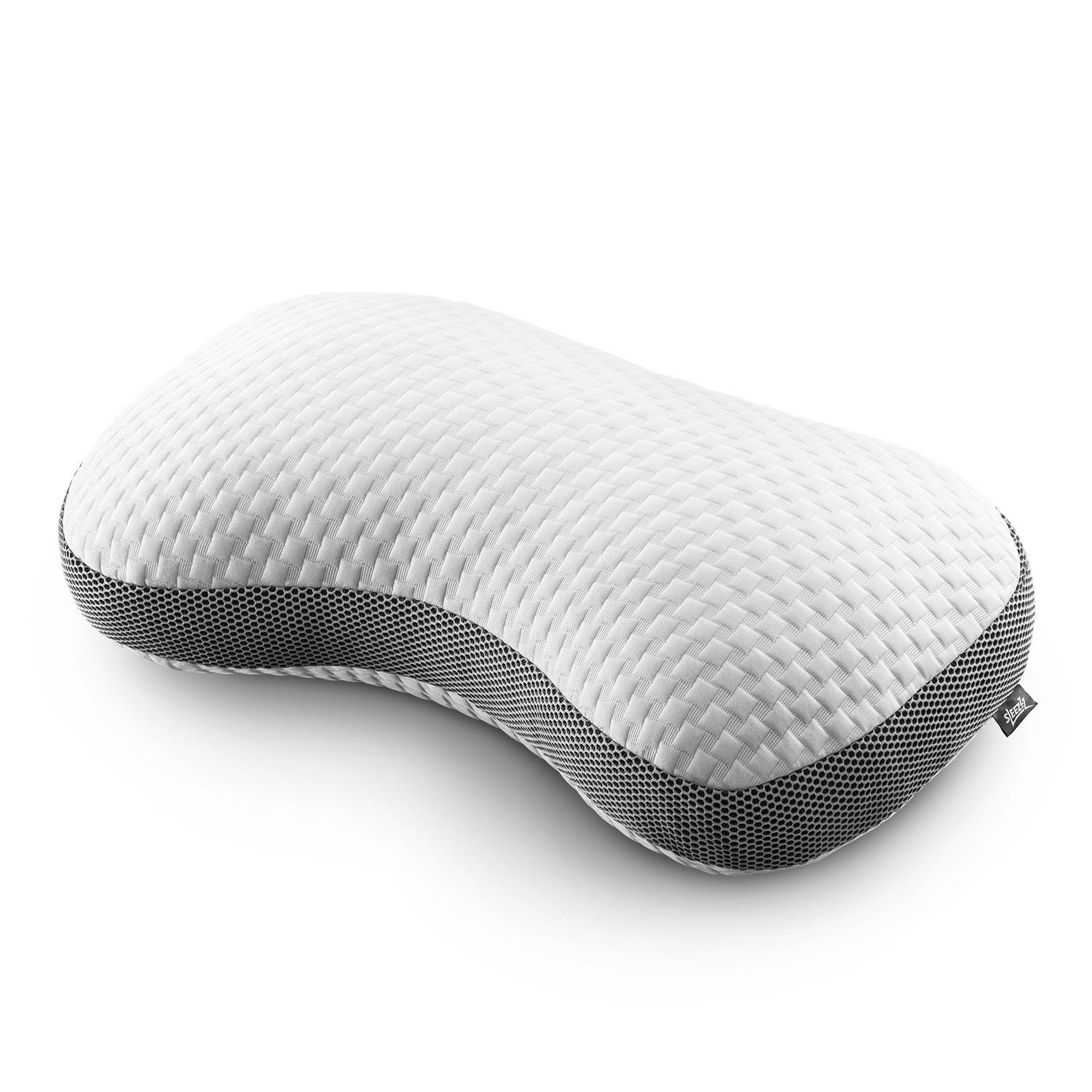 Sleezzz Premium Viskoelastik Kontur Kissen Schmetterling 36 x 60 cm mit hautsympathischem Doppeltuch-Bezug Sleezzz Premium Viskoelastik Kontur Kissen Schmetterling 36 x 60 cm mit hautsympathischem Doppeltuch-Bezug