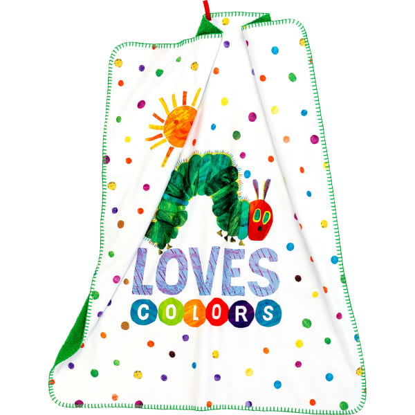 Smithy Die kleine Raupe Nimmersatt - Dots - Kinderdecke 75 x 90 cm - Farbe: weiß (1803111)
