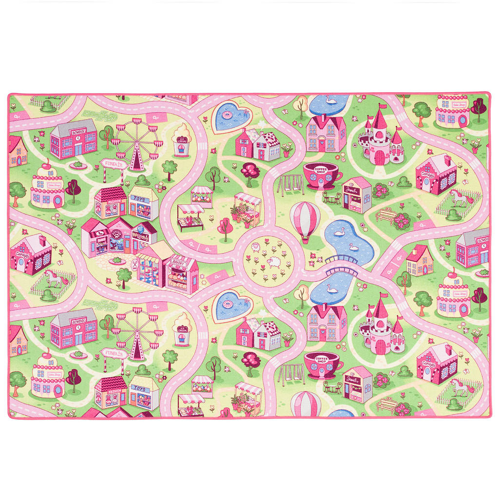 Snapstyle Kinder, Rosa, Textil, 200x200 cm, Teppiche & Böden, Teppiche, Teppich Kinderzimmer von Snapstyle
