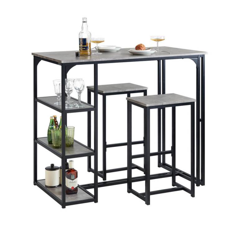 SoBuy BARTISCH Hellgrau